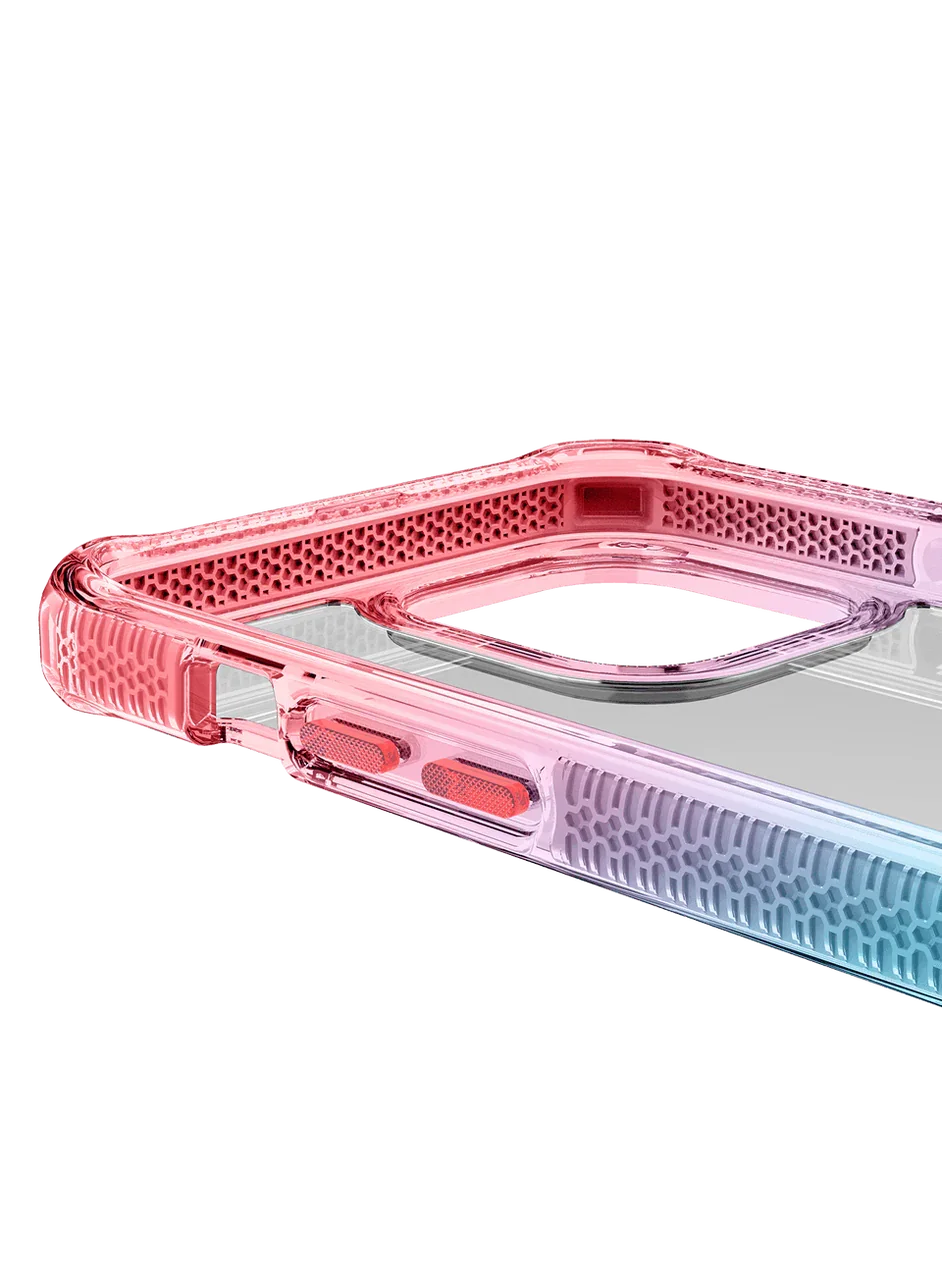 Itskins Supreme Prism iPhone 13 Pro Max Cover - Light Blue And Light Pink - Tashqila Itskins Supreme Prism iPhone 13 Pro Max Cover - Light Blue And Light Pink - Tashqila